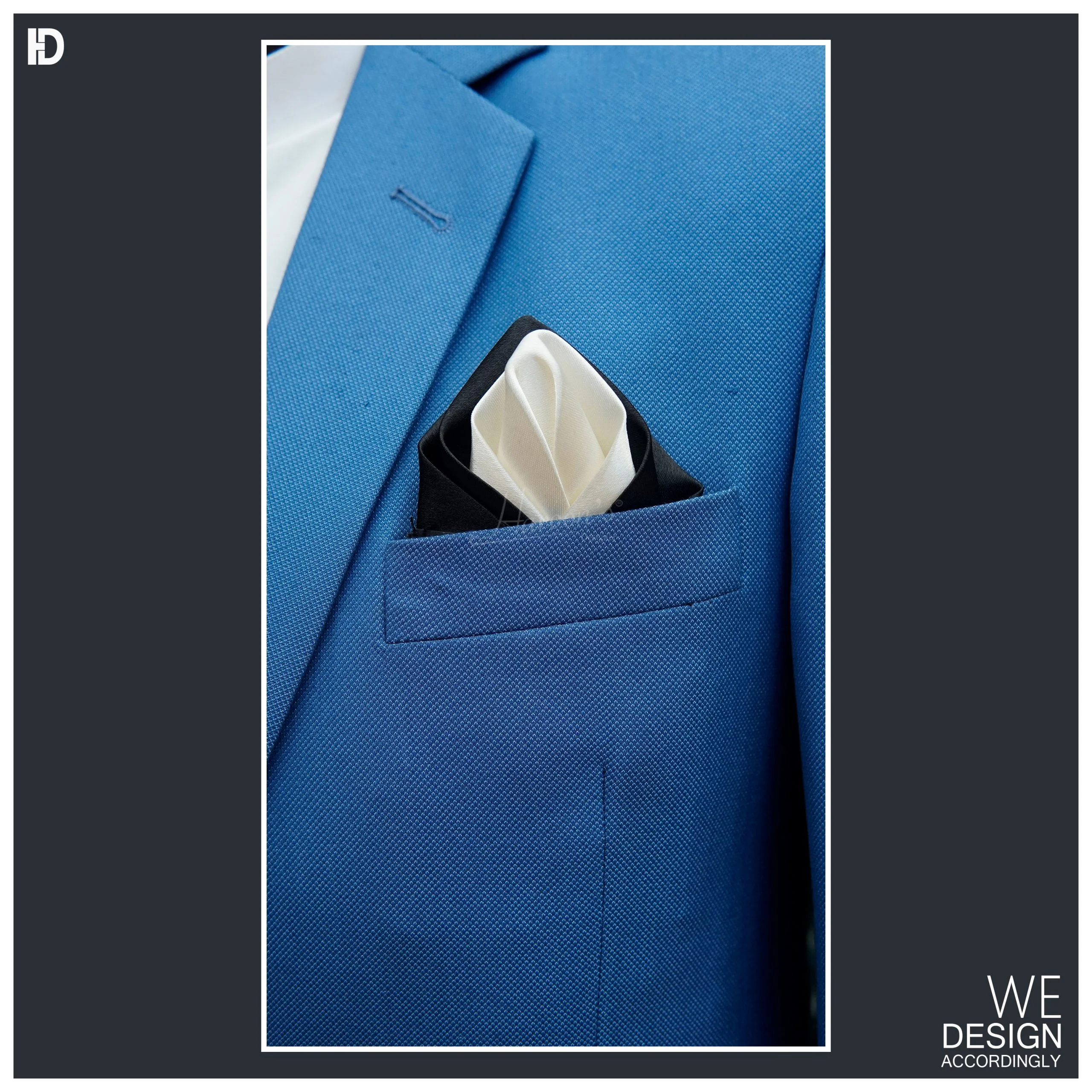 Dual Color Pocket Square