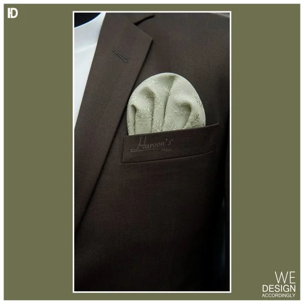 Pistachio Swirl Pocket Square