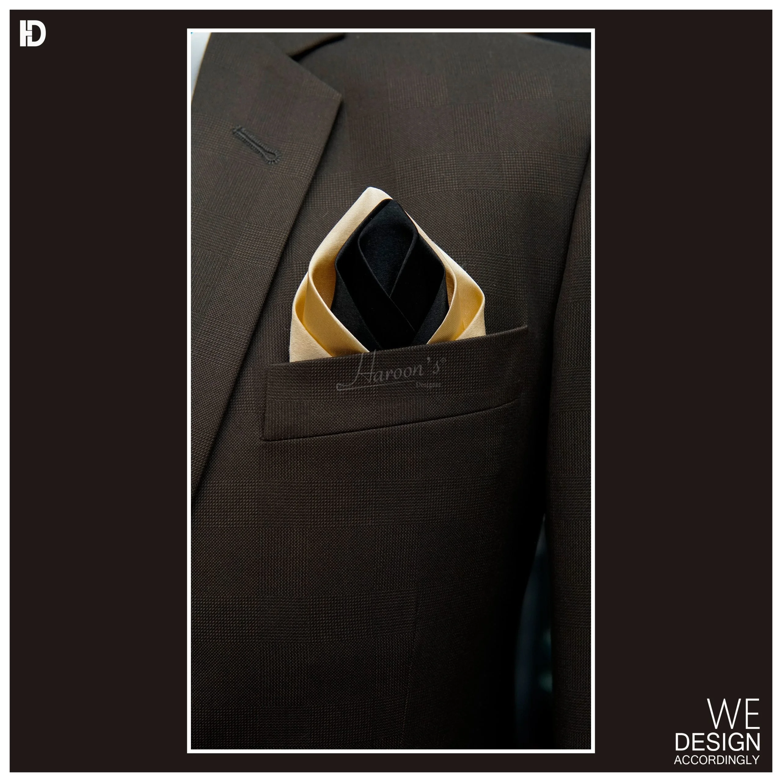 Teak Pocket Square